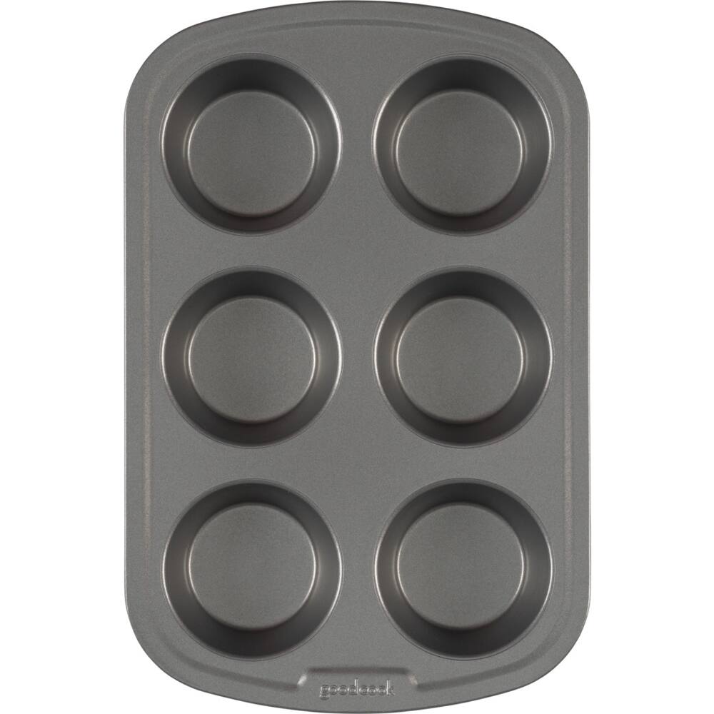 Front. Good Cook - 6-Cup Nonstick Muffin Pan.