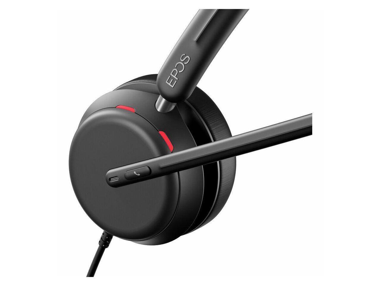 Alt View 2. EPOS - EPOS IMPACT 860 Headset - USB C, Noise Canceling, Stereo, Wired - Red.