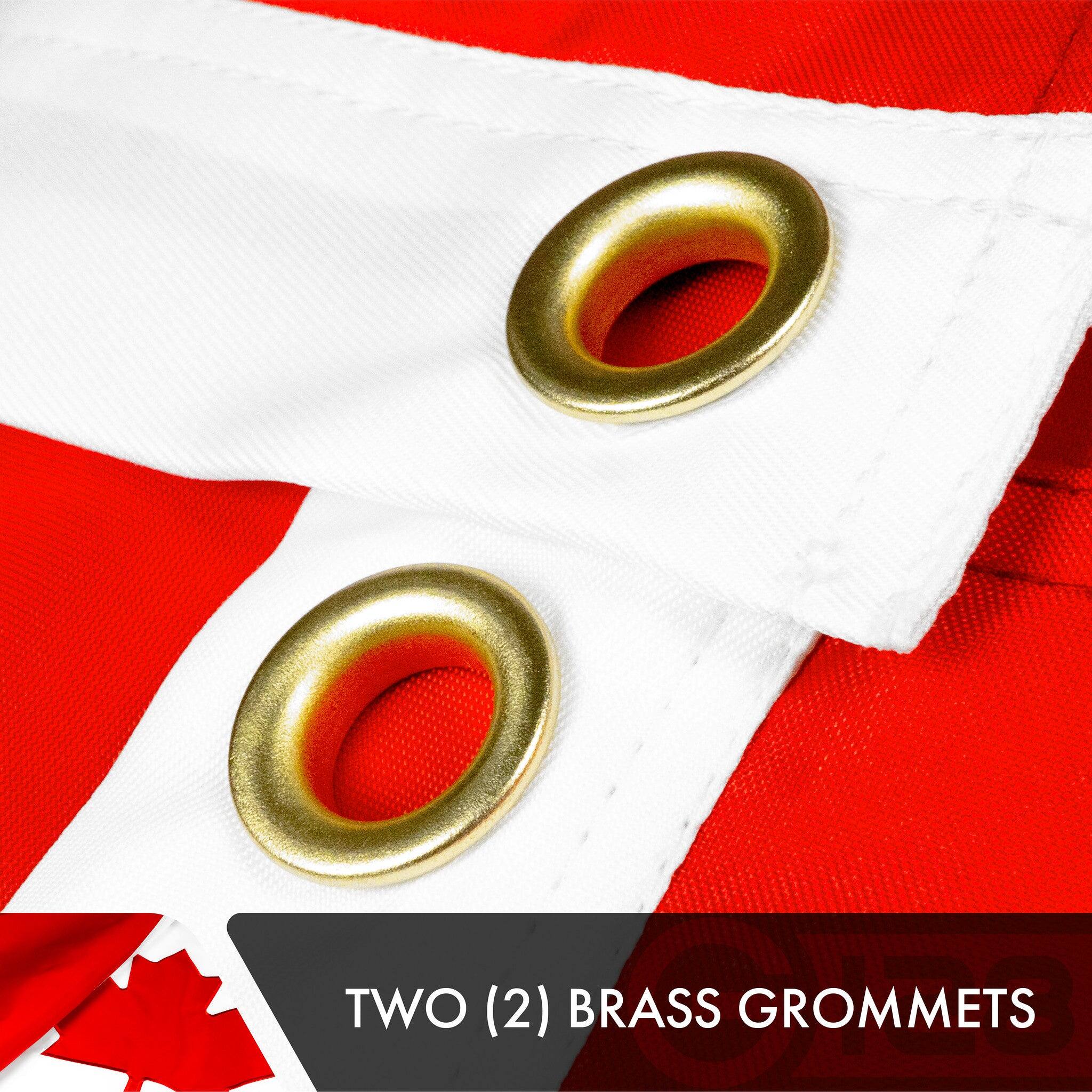 TWO (2) BRASS GROMMETS