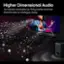 Higher Dimensional Audio: An industry exclusive up-firing center channel that focuses on dialogue clarity.