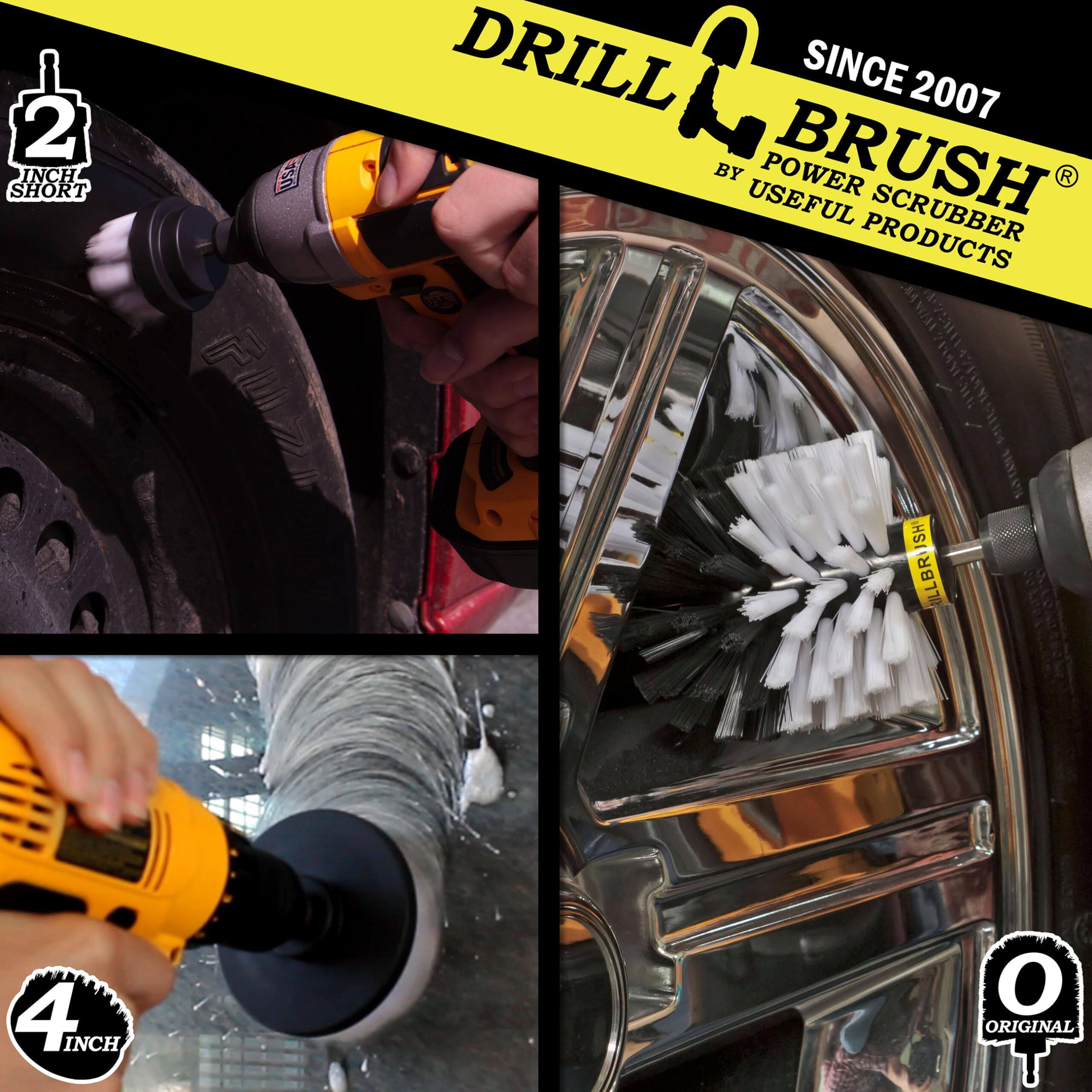 2 INCH SHORT DRILL BRUSH SINCE 2007 BY USEFUL PRODUCTS // I BYTANE SH' LLBR 4 INCH O ORIGINAL