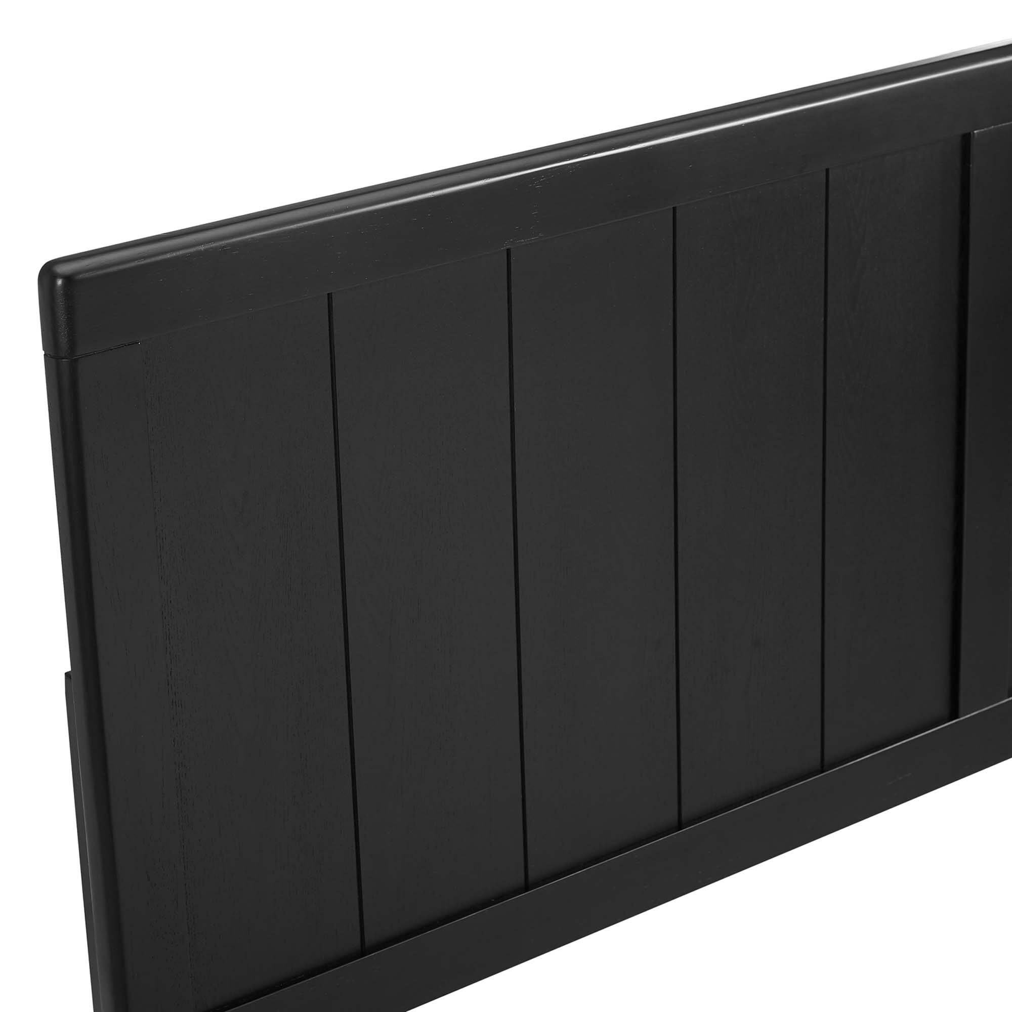 Back. Modway - Robbie Wood King Headboard by Modway - Black.