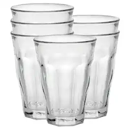 Duralex - Picardie Made In France Glass Tumbler, Set of 6, 17.75 ounce - Clear