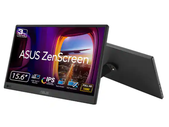 3 Year Warranty ASUS ZenScreen 20 15.6" se IPS Monitor Type-C Ultra-wide Viewing Angles Auto Rotate FULL HD 360° kick stand 1080 ASUS