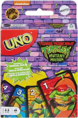 Mattel - Games - UNO TMNT Mutant Mayhem Card Game - GAMES (MISC) - Multicolor