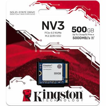 Kingston NV3 500 GB Solid State Drive M.2 2230 Internal PCI Kingston NV3 500 GB Solid State Drive M.2 2230 Internal PCI