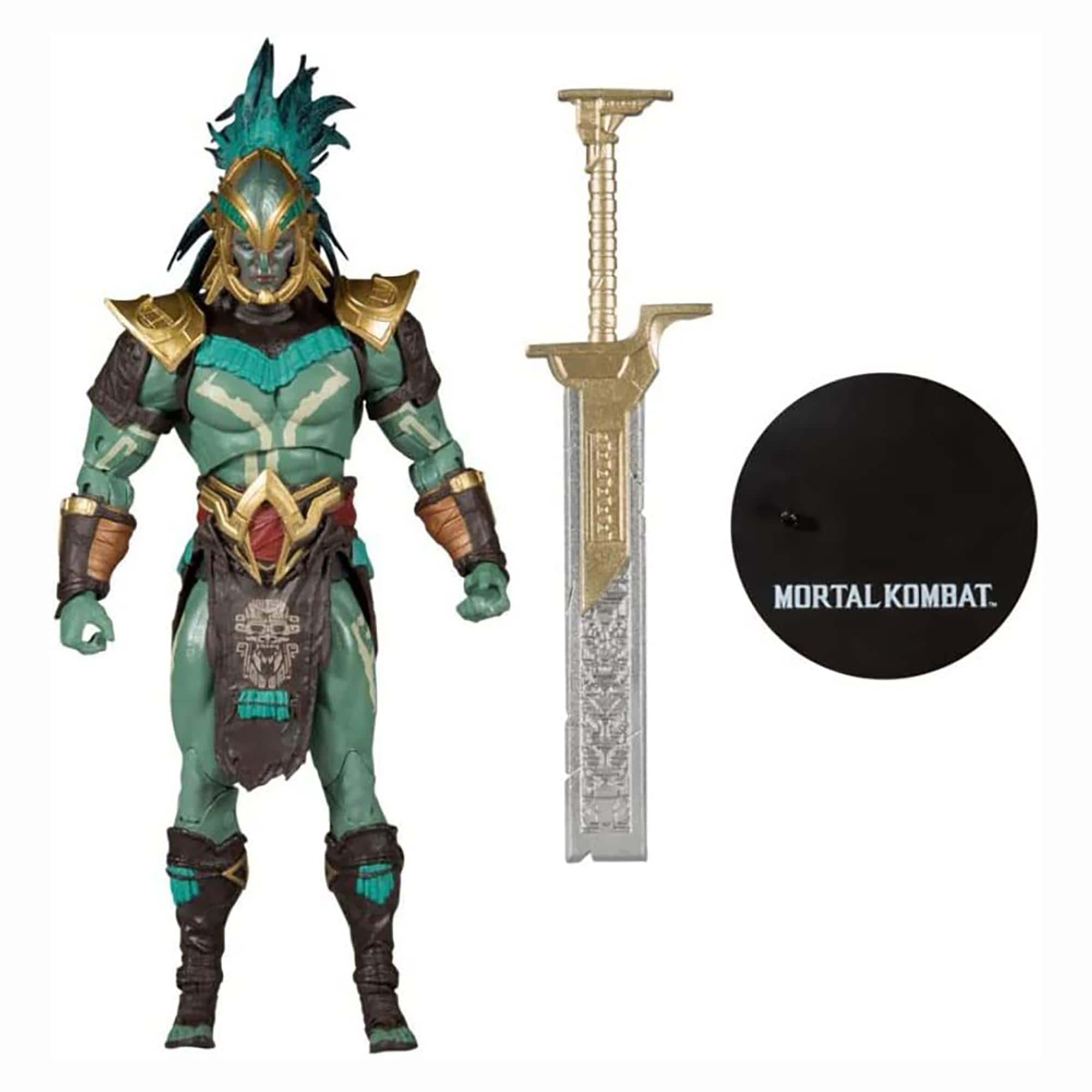 McFarlane Toys - Mortal Kombat 7 Inch Action Figure | Kotal Kahn (Cutter of Men Skin) - Yellow