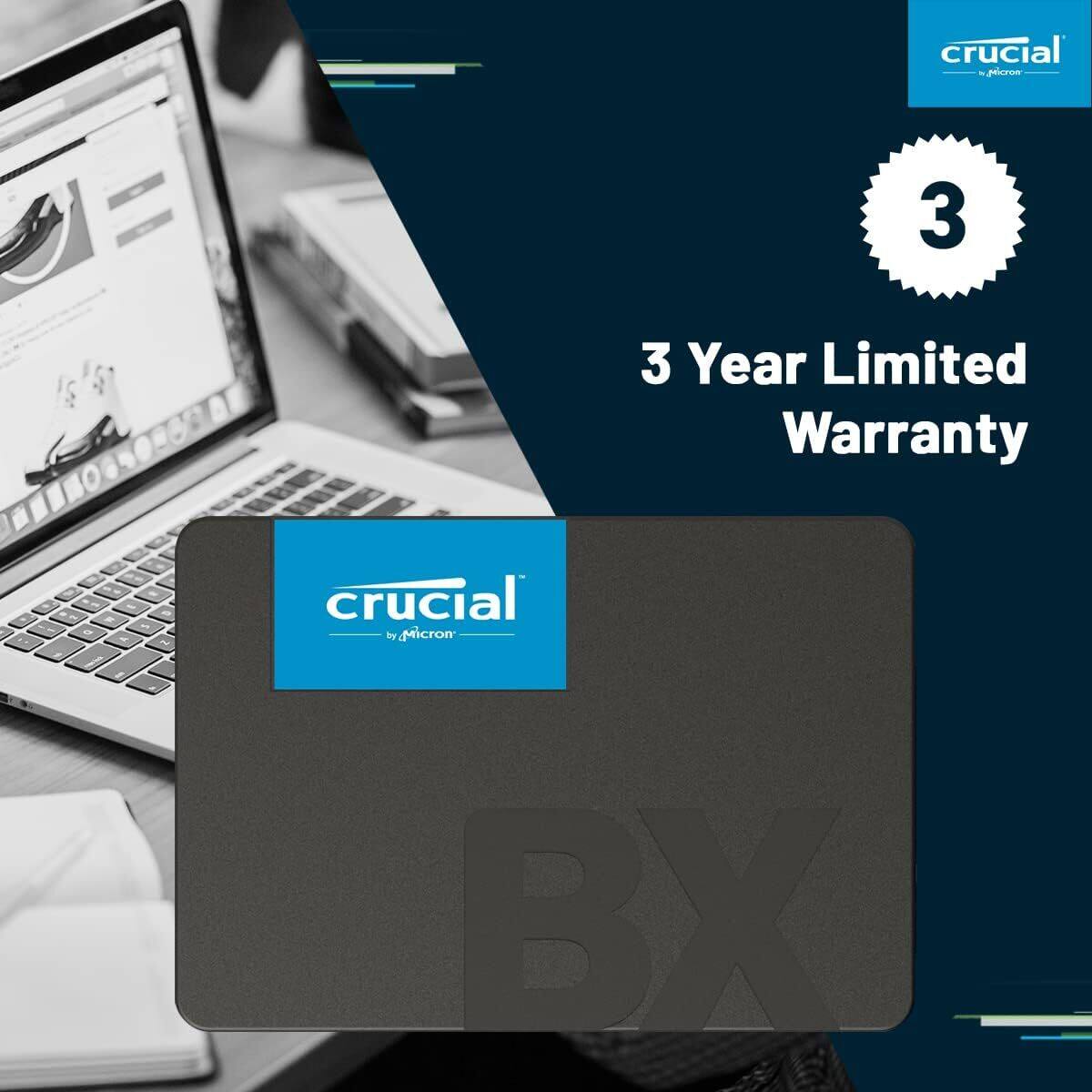 Crucial BX500 500GB SATA 3D NAND SATA 2.5 Inch Internal SSD