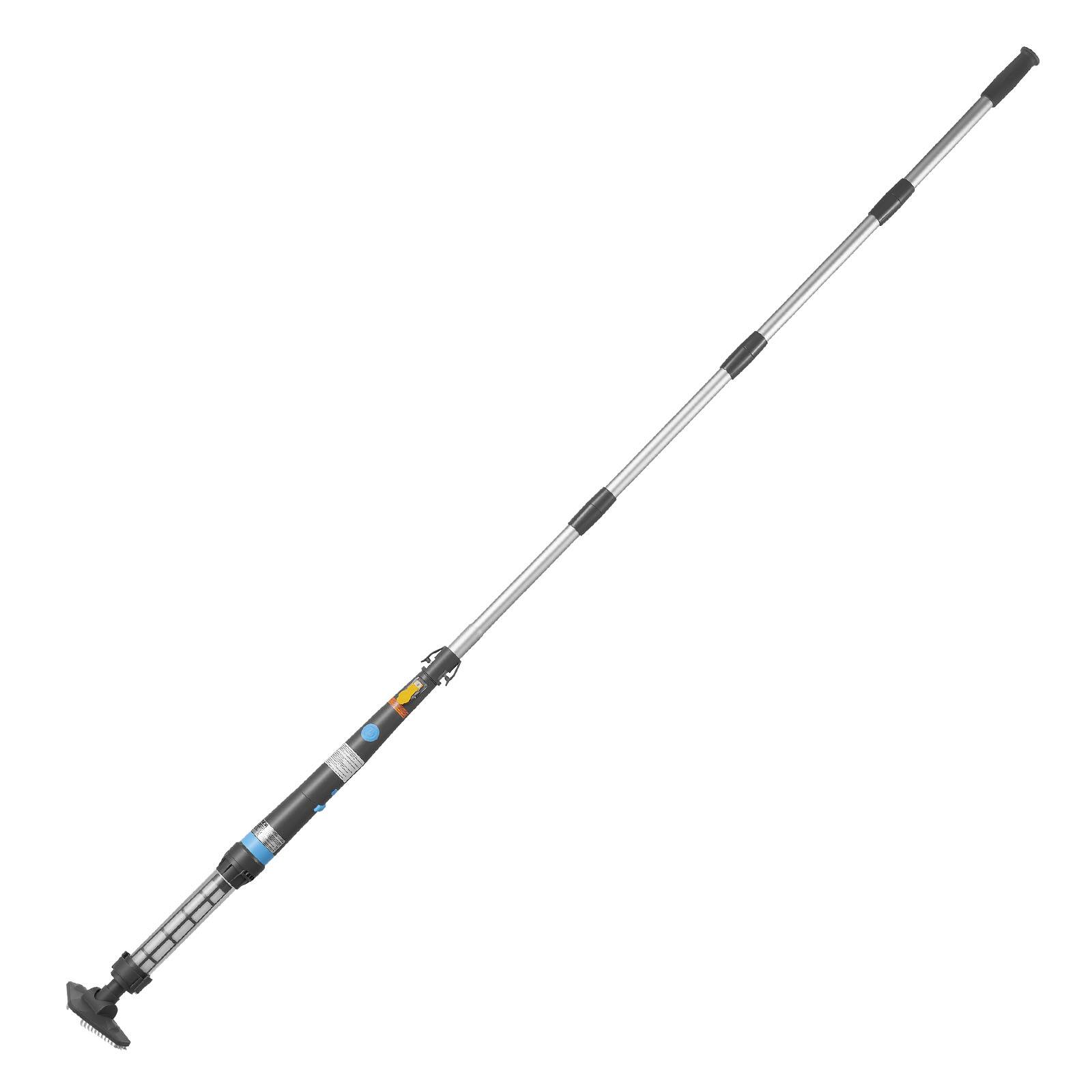 Alt View 5. VEVOR - Handheld Pool Vacuum, 8.5 GPM Cordless Spa Hot Tub Vacuum with Extension Pole and 2 Brush Heads, 60 Mins Running Time - Silver;Black.