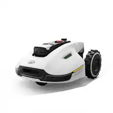 Front. MAMMOTION - Mammotion YUKA 3000 Robotic Lawn Mower,AI Obstacle Avoidance, With 4G, 0.75 Acre , Cut 1.2''-4'', Custom Lawn Designs - White.