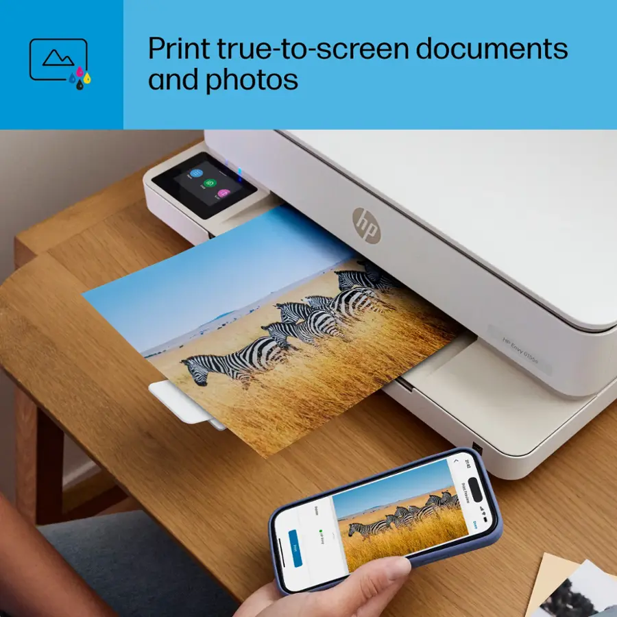 Print true-to-screen documents and photos with the HP T5 printer.