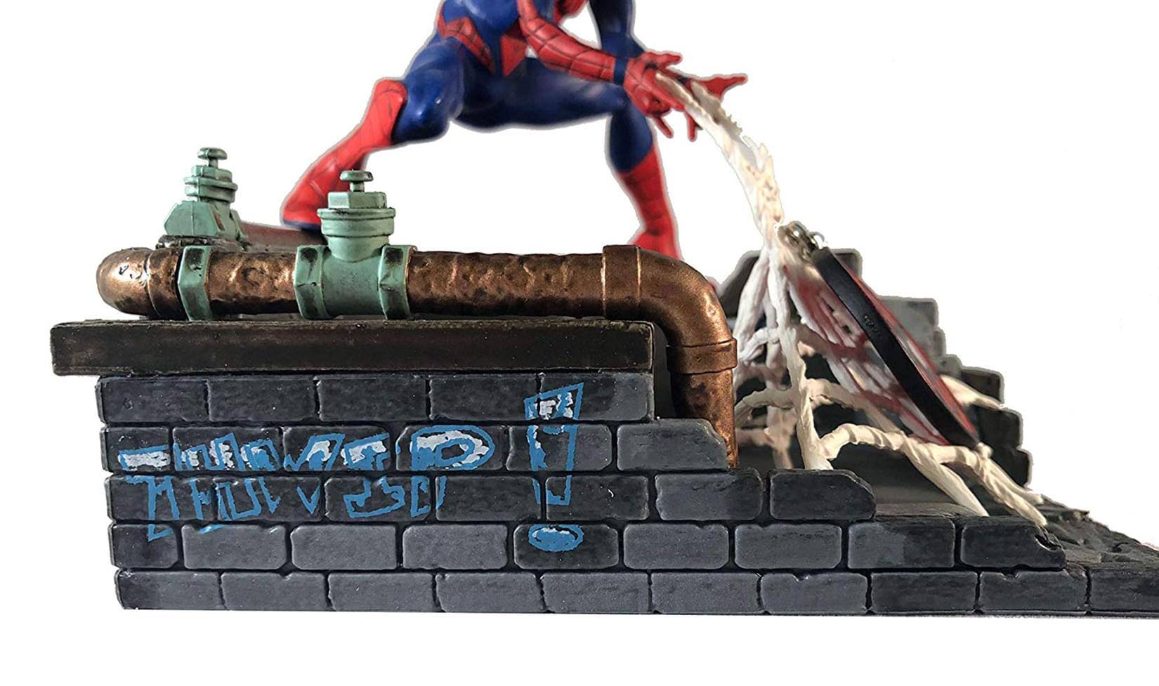 Alt View 1. Marvel - Marvel Spider-Man Finders Keypers Statue | Official Spider-Man Key Holder Figure - Red/Black.