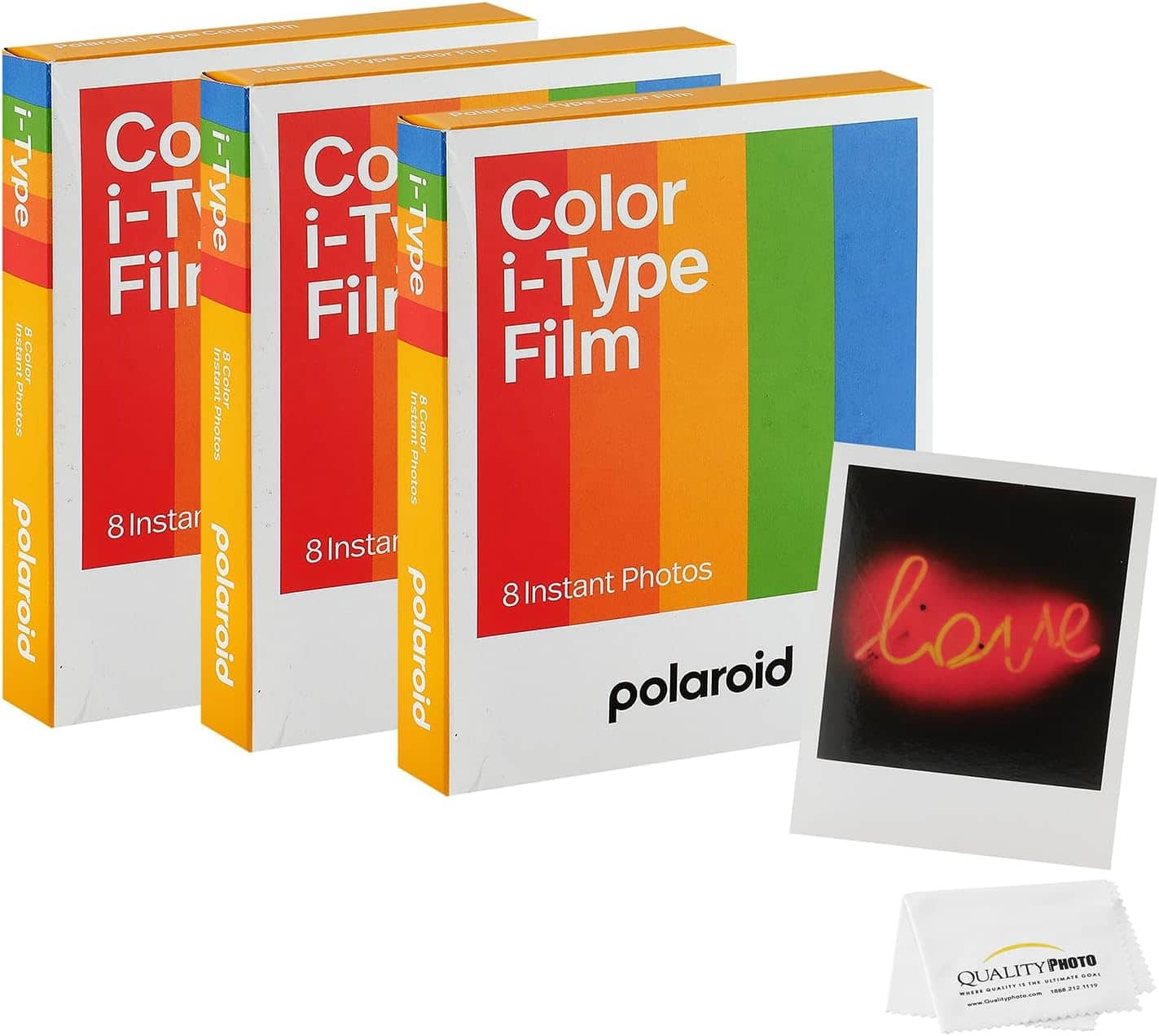 Color Film for I-Type 3 Pack (24 films) Polaroid Color Film for I-Type, W/ Quality Photo Microfiber Cloth price history on PriceWatchPro