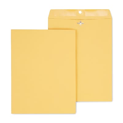 Staples - Kraft Clasp & Moistenable Glue Catalog Envelopes, 10" x 13", 12/Pack (ST19005/19005) - Brown Kraft