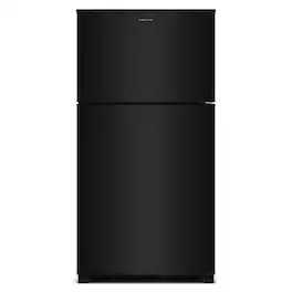 Amana - 33 in. Wide 21.3 cu. ft. Top-Freezer Refrigerator With Dual Crisper Drawers - Black