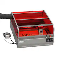 Creality - Falcon2 Pro Enclosed Laser Engraver & Cutter 40W - Gray - Front_Zoom