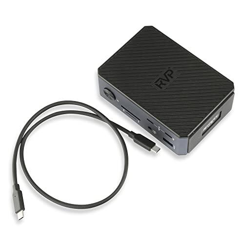 Alt View 4. RVP+ - RVP+ Docking Station 3 Monitors 14-in-1 85W Laptop-Charging PD 18W - Black.