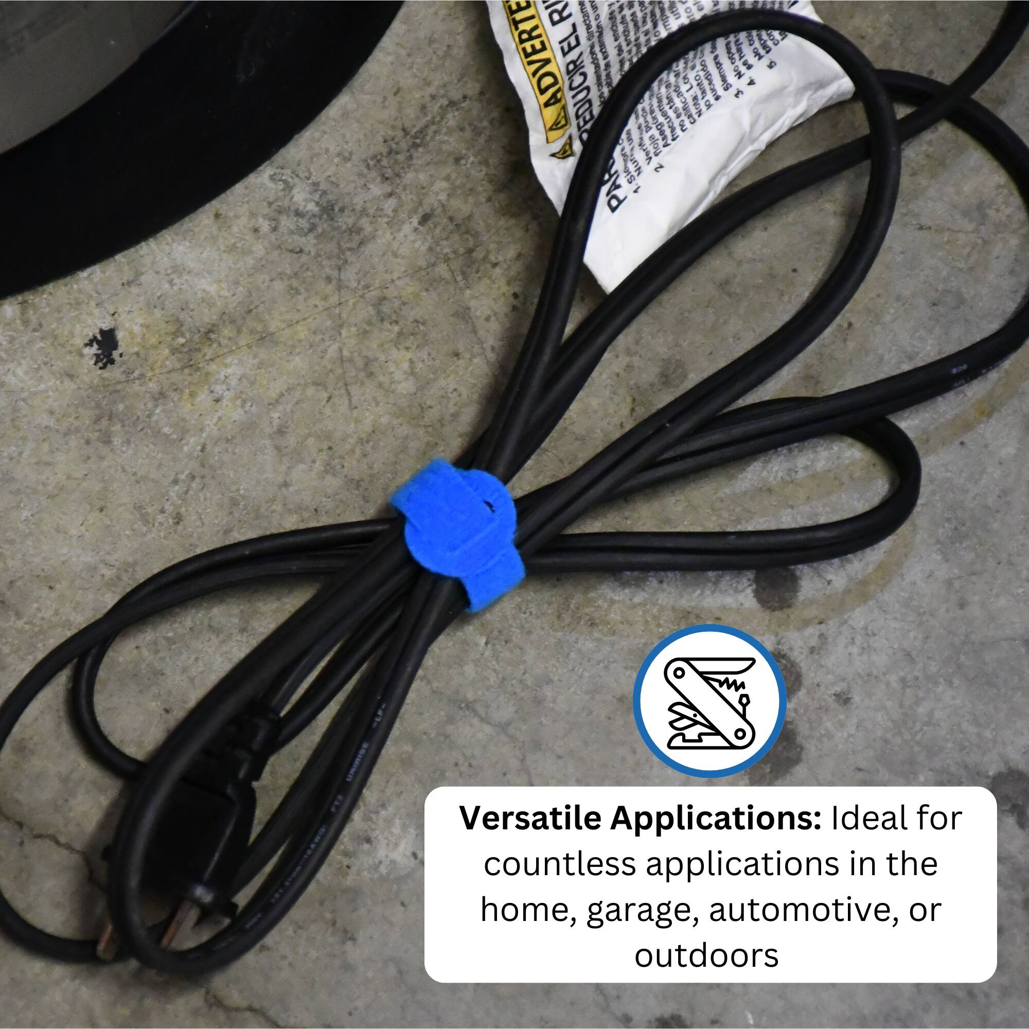 Versatile Applications: Ideal for countless applications in the home, garage, automotive, or outdoors