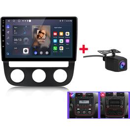 Junsun - Backup Camera 2+64GB 10"Android 15 carplay For Volkswagen Jetta 5 2005-2010 Car Stereo Radio GPS Navi WIFI SWC BT FM RDS - Black