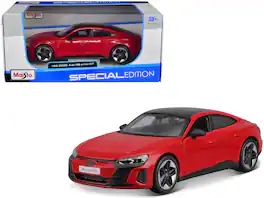 2022 Audi RS e-Tron GT Top and Sunroof "Special Edition" Series 1/25 Diecast Model Car by Maisto - Red With Black