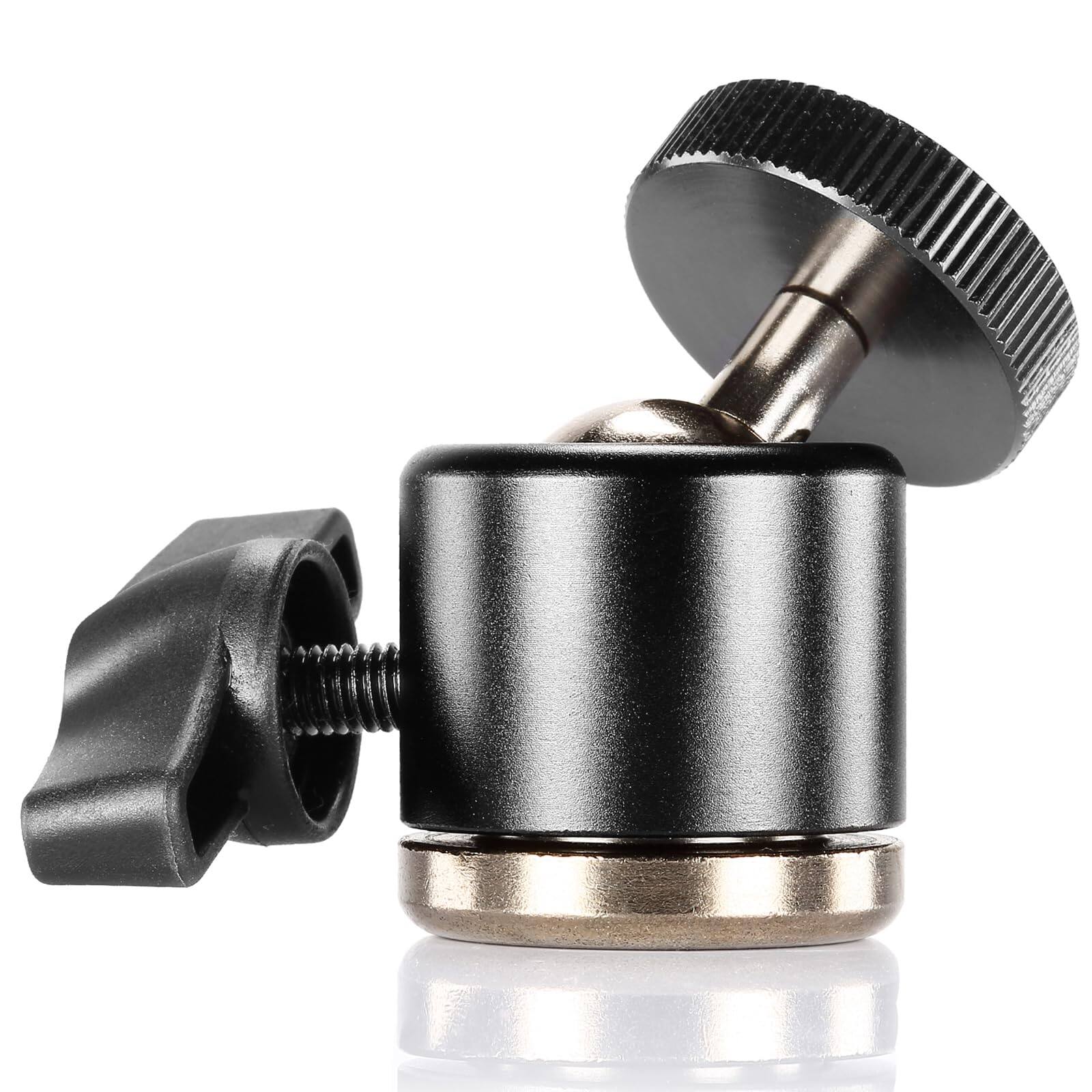 Alt View 1. Neewer - 360° Mini Ball Head with 1/4" & 3/8" Thread Base, Aluminum Alloy.