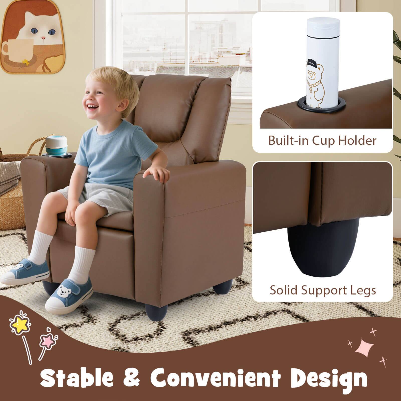 Built-in Cup Holder  
Solid Support Legs  
Stable & Convenient Design
