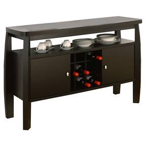 Left. SlickBlue - Modern Sideboard Buffet Server Console Table for Dining Room - Dark Espresso.