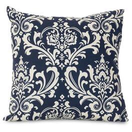 Majestic Home - Pillow 24x24 French Quarter Navy - Blue
