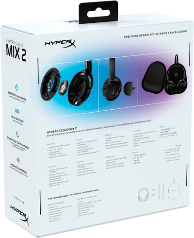 HyperX Cloud MIX 2 Dual Wireless Gaming Headset for PC, PS5, PS4 HyperX Cloud MIX 2 Dual Wireless Gaming Headset for PC, PS5, PS4