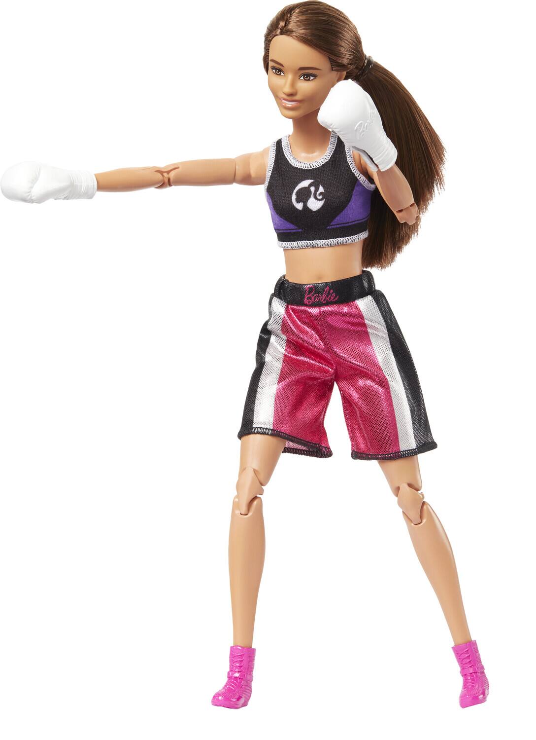 Alt View 2. Mattel - Barbie Made to Move Boxer Doll   - Collectibles - Multicolor.