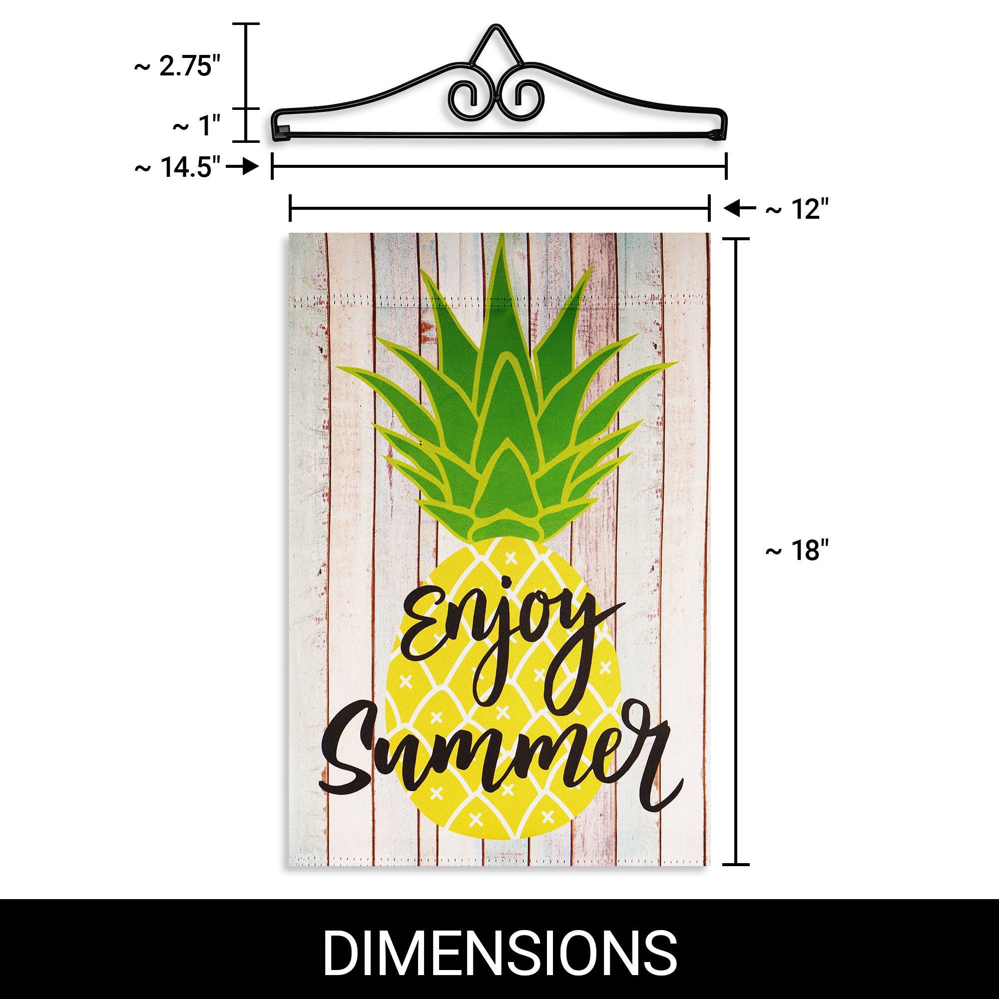 ~ 2.75"  
~ 1"  
~ 14.5"  
~ 12"  
~ 18"  

Enjoy Summer  

DIMENSIONS