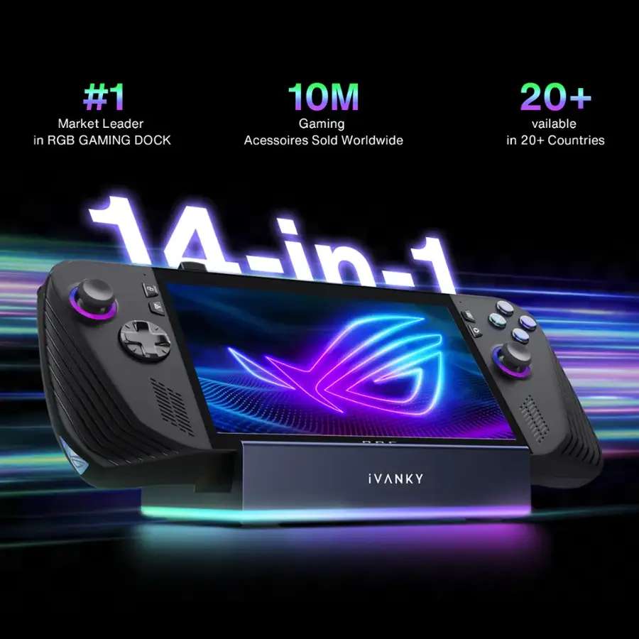 その他 iVANKY ROG Ally/Legion Go/Steam Deck Amazon.com: iVANKY 14-in-1 RGB 4K@144Hz Docking Station for