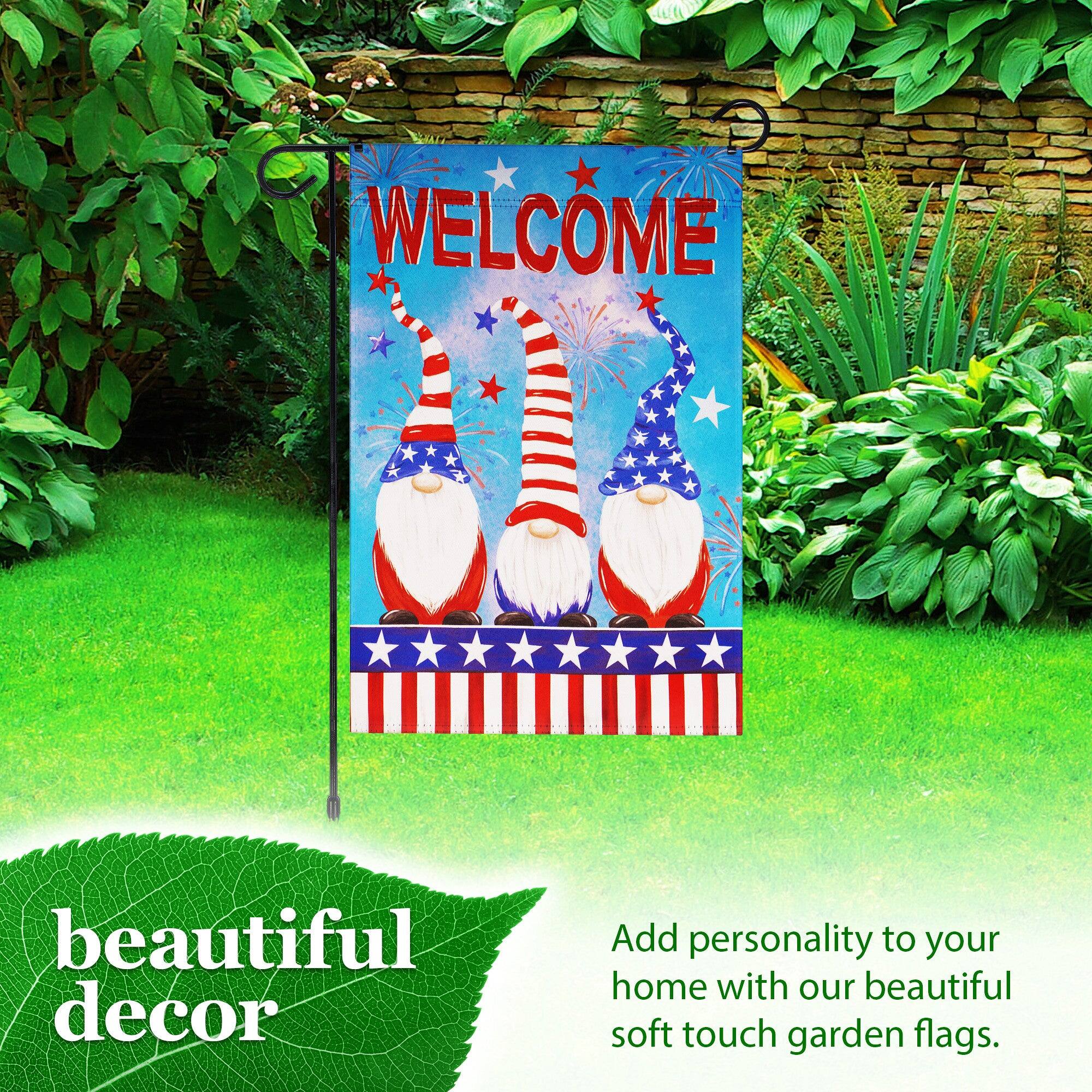 WELCOME beautiful decor

Add personality to your home with our beautiful soft touch garden flags.