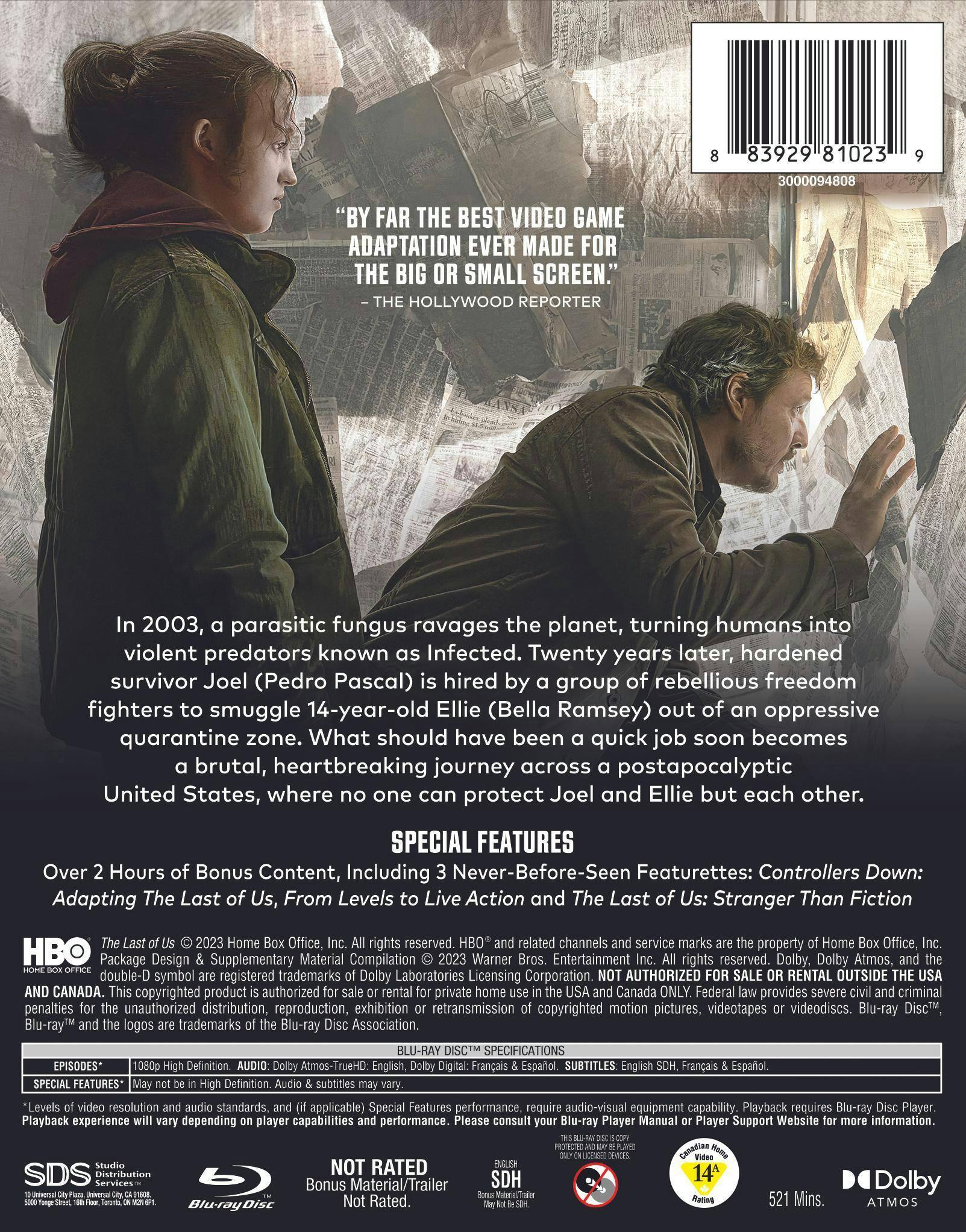 Back. The Last of Us: The Complete First Season (Box Set) [Blu-ray].