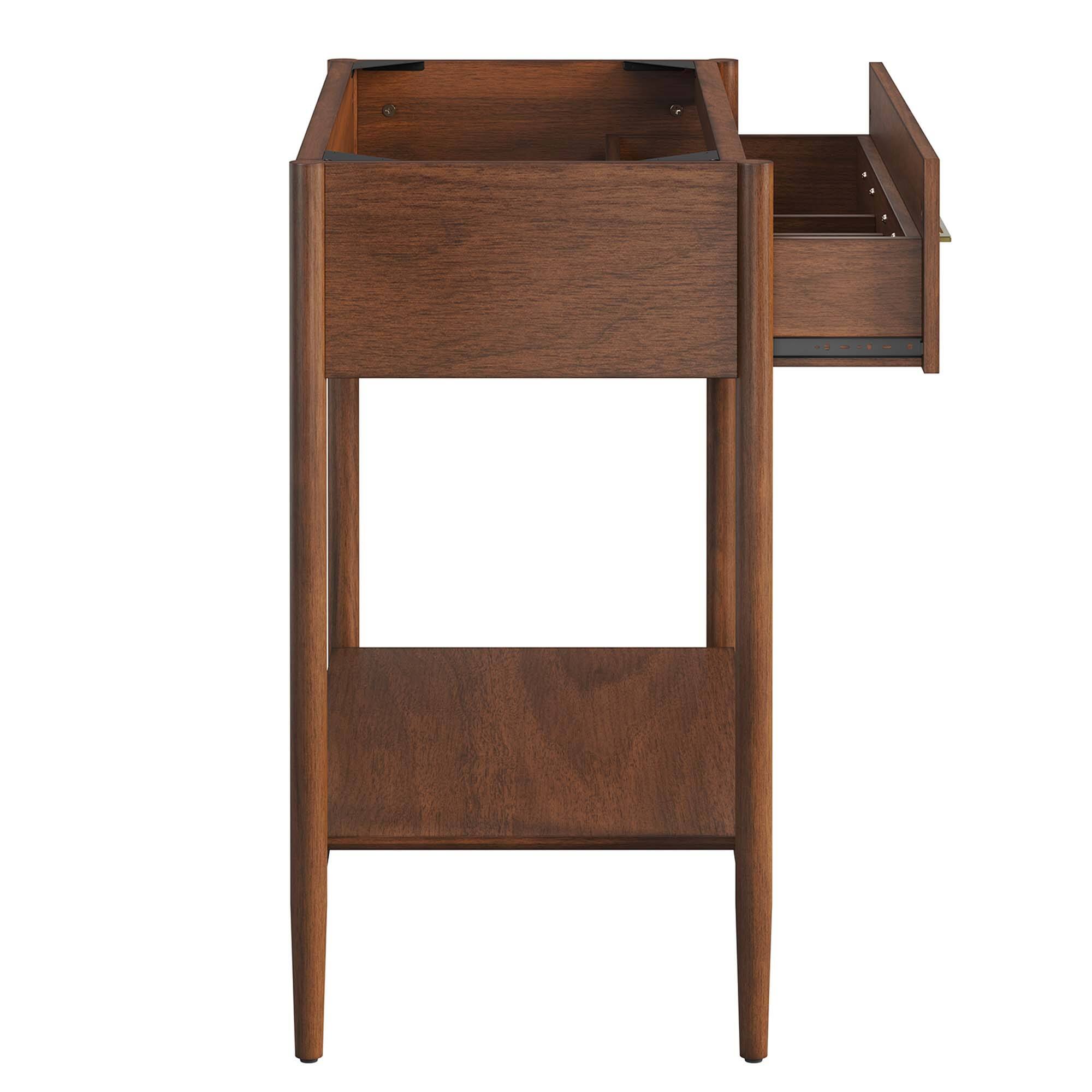 Alt View 5. Modway - Zaire Bathroom Cabinet Basin Not Included by Modway - Walnut.