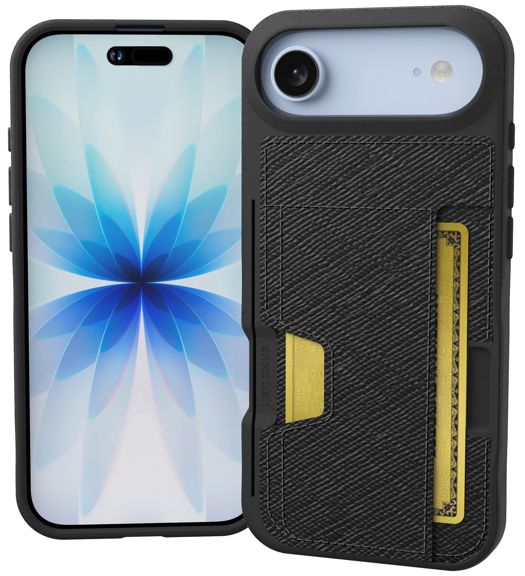 Smartish - iPhone Air Wallet Case - Wallet Slayer Vol 2 - Slim Card Holder w/ Card Kickstand - Black Tie Affair