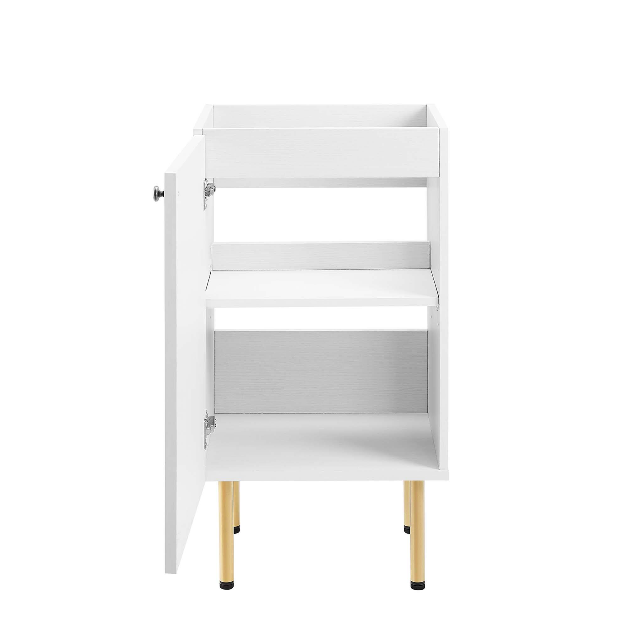 Alt View 5. Modway - Chaucer Bathroom Cabinet Basin Not Included by Modway - White.