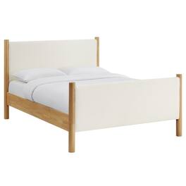 Modway - Maven Queen Size Boucle Upholstered Platform Bed - Ivory