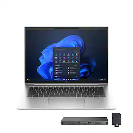 HP - EliteBook 845 G11 14" WUXGA Touchscreen Laptop,AMD Ryzen 7 8840U,16GB RAM,1TB SSD+1TB Dock Set,Win 11 Pro - Silver