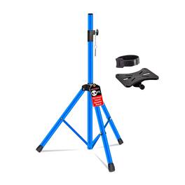 5 CORE - Speaker Stand Adjustable 31 to 54" PA DJ Tripod Stands Heavy Duty w 35mm Insert 132 Lbs - Sky Blue