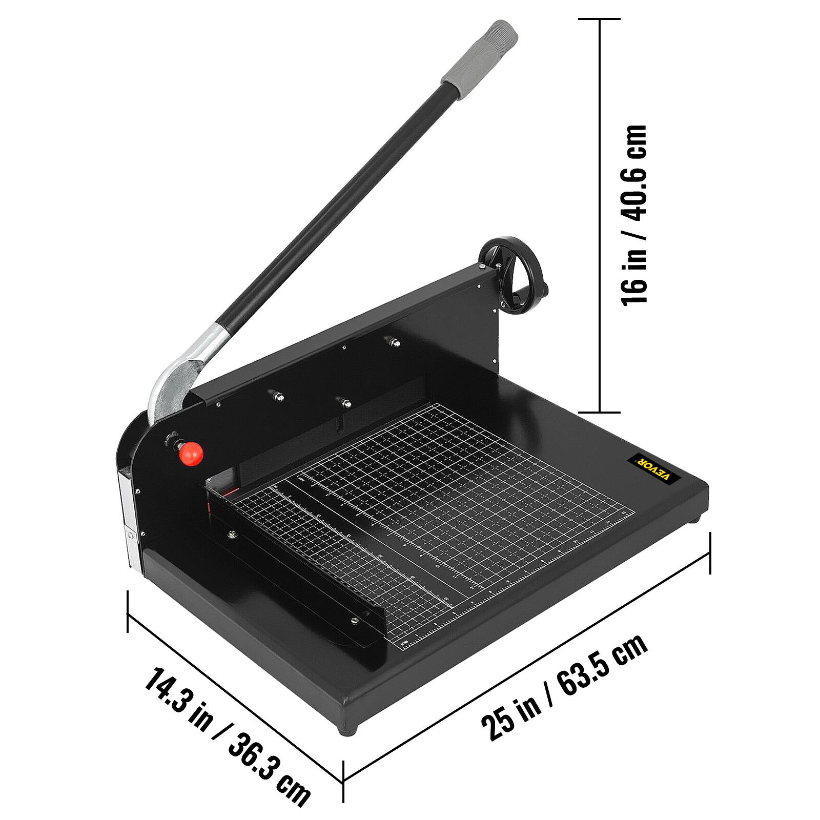 cm: 40.6 / in 16  
A 14.3 in / 36.3 cm  
I 25 in / 63.5 cm