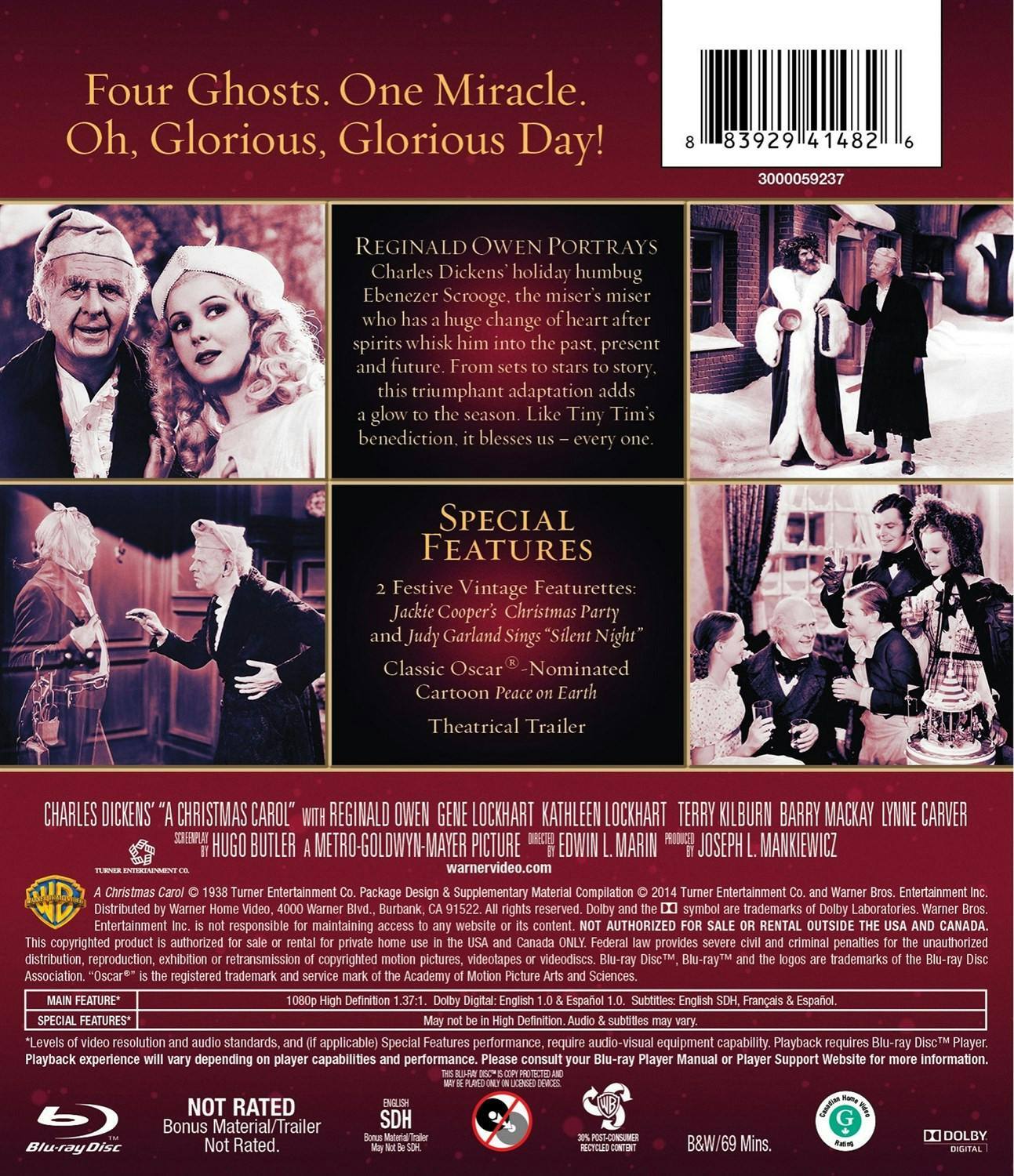 Back. A Christmas Carol [Blu-ray].