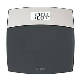 Taylor - Digital Scales for Bodyweight Mixed Metal with Brushed Stainless Steel - Gray