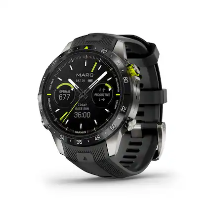 The text on the image is as follows:
F 1 I 40 60 I F i 70 I MARQ H MAX SAT 01 ML 80 ZOA OPTIMAL F ML/KG/MIN PRODUCTIVE 677 L RECOVERY BASE TODAY RUN HOURS 72 36:00 - 2 2 I 60 GARMIN I 24 48 36 MARQ.
After grouping and correcting the text, it reads:
F 1 I 40 60 I F i 70 I MARQ H MAX SAT 01 ML 80 ZOA OPTIMAL F ML/KG/MIN PRODUCTIVE 677 L RECOVERY BASE TODAY RUN HOURS 72 36:00 - 2 2 I 60 GARMIN I 24 48 36 MARQ.
This text seems to be describing a watch or a device that tracks various fitness-related data, such as heart rate, recovery base, and run hours. The text also contains the brand name "Marq" and the word "Garmin," which might be a reference to the manufacturer or a specific model of the device.