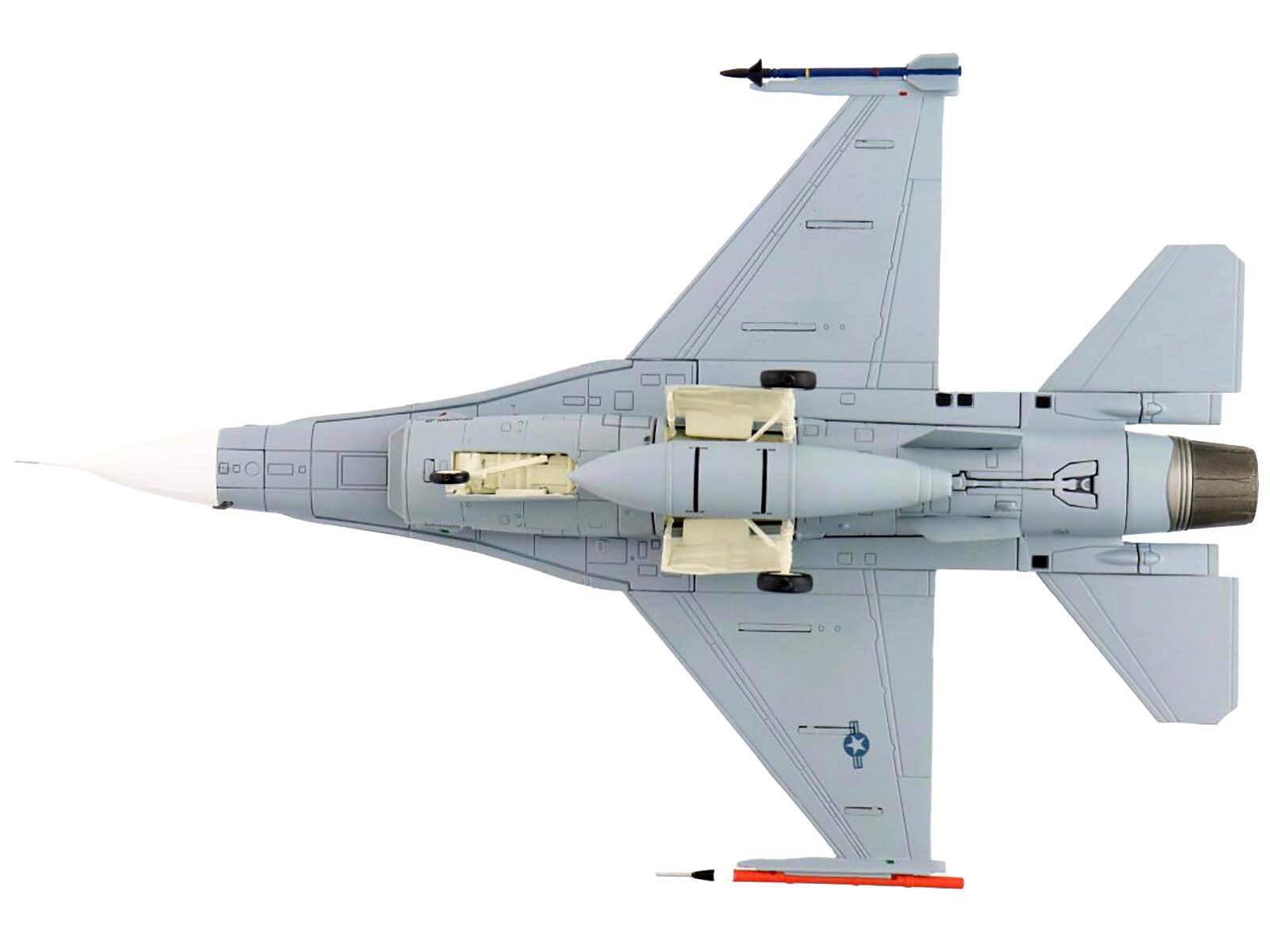 Back. Hobby Master - Lockheed F-16B Fighting Falcon Top Gun 90th Anniversary Naval Aviation NSAWC United States Navy Air Power Series 1/72 - Blue.