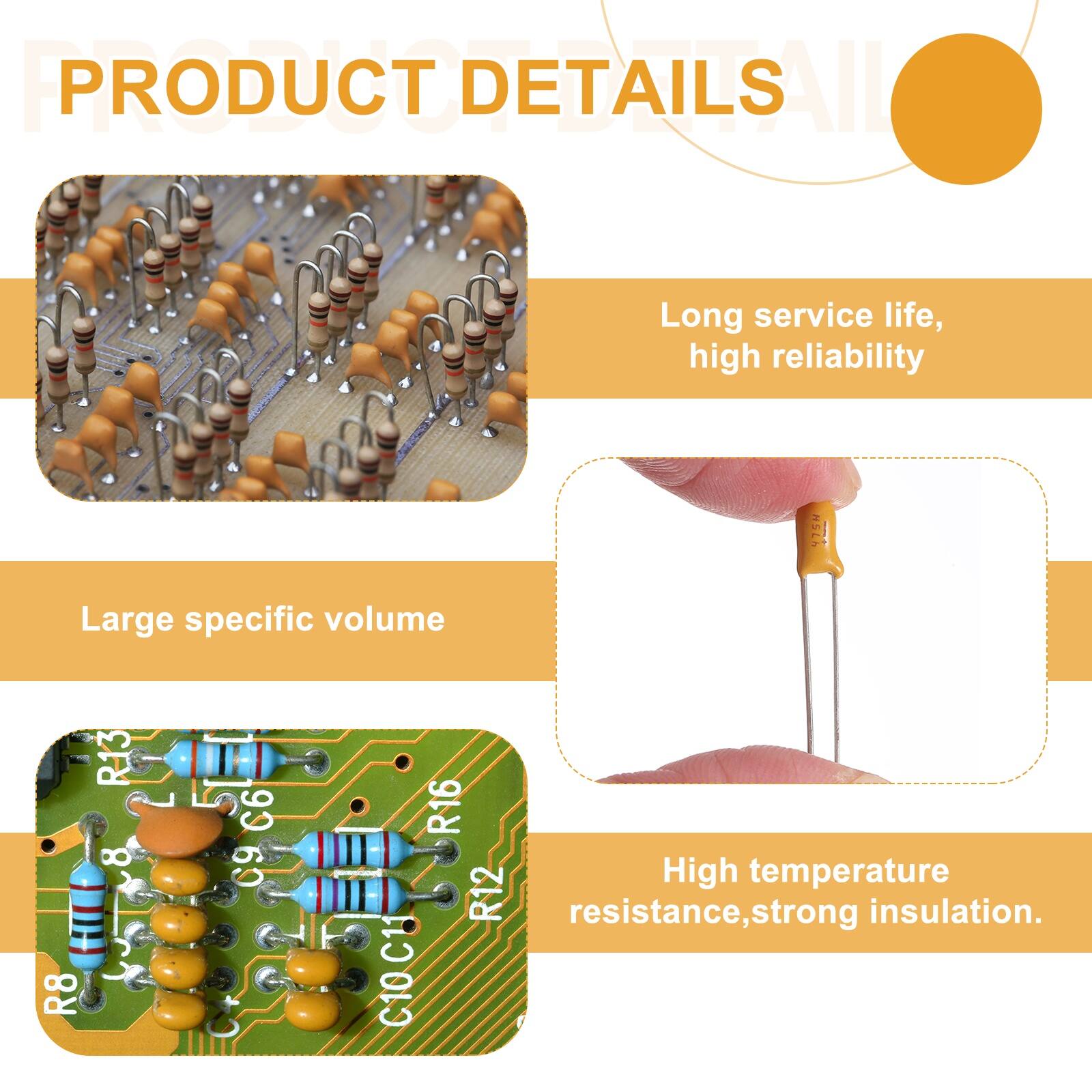 PRODUCT DETAILS

- Long service life, high reliability
- Large specific volume
- High temperature resistance, strong insulation.