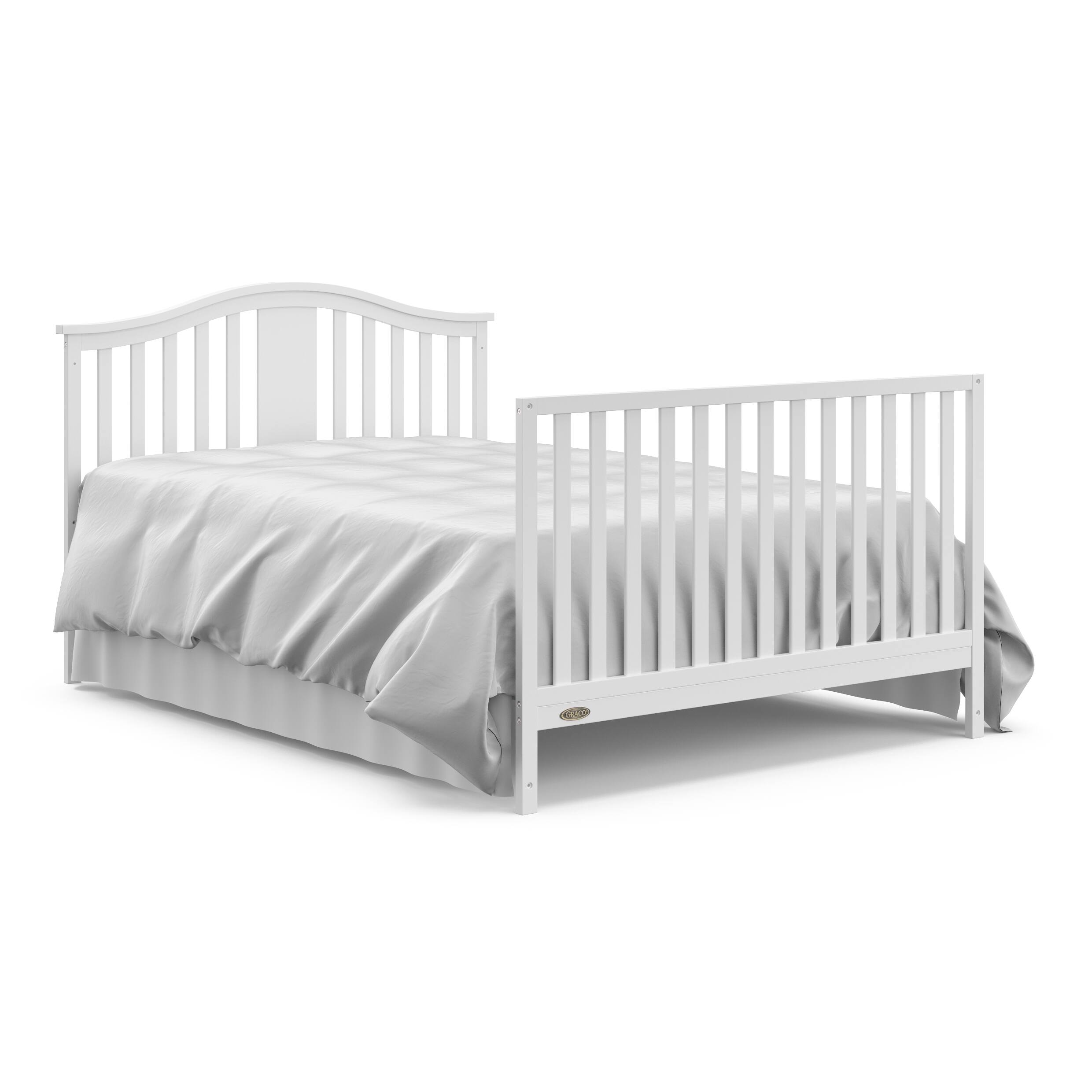 Alt View 20. Graco - Solano 5-in-1 Convertible Crib with Drawer - White.