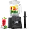 Aeitto - 1500W Blender, 68oz Professional Countertop Blender for Kitchen, Ice Crushing & Frozen Drinks - Black
