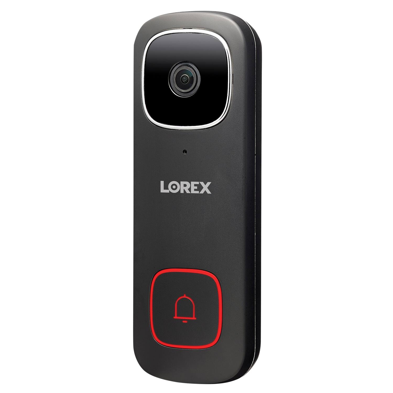 Alt View 6. Lorex - 2K QHD Wired Smart Video Doorbell with Person Detection - Black.