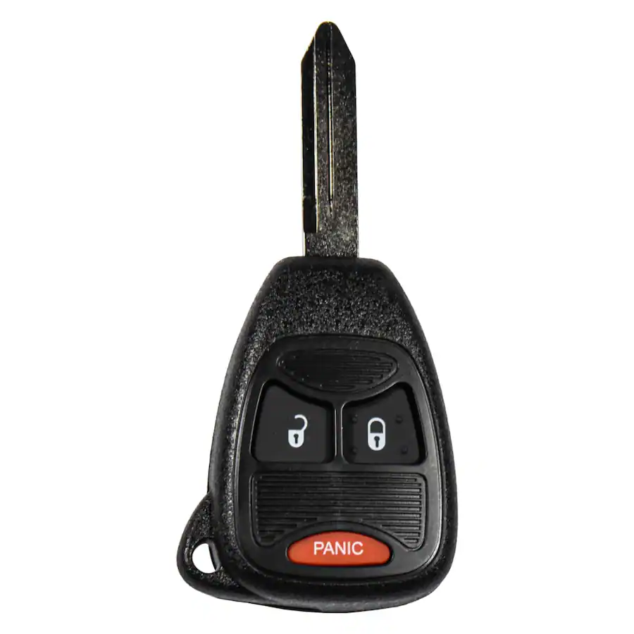 HQRP Key Fob Remote Shell Case with Uncut Blade, 3 Button, 2 Batteries ...